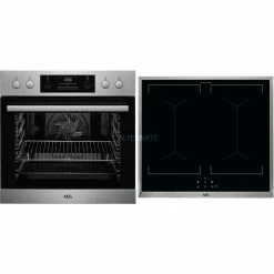 Einbauherd-Sets AEG HC13M505R, Herdset (edelstahl, Inkl. FlexRunners-Vollauszug)