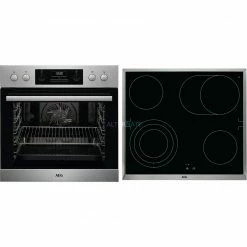 Einbauherd-Sets AEG HC3013MS31, Herdset (edelstahl/schwarz)