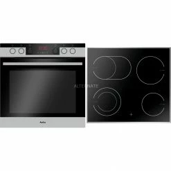Einbauherd-Sets Amica EHCX 934 600 E, Herdset (edelstahl)