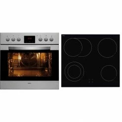 Einbauherd-Sets Amica EHC 12553 E, Herdset (silber)