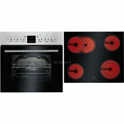 Einbauherd-Sets Bomann EHBC 562 IX, Herdset (edelstahl/schwarz, 60 Cm)