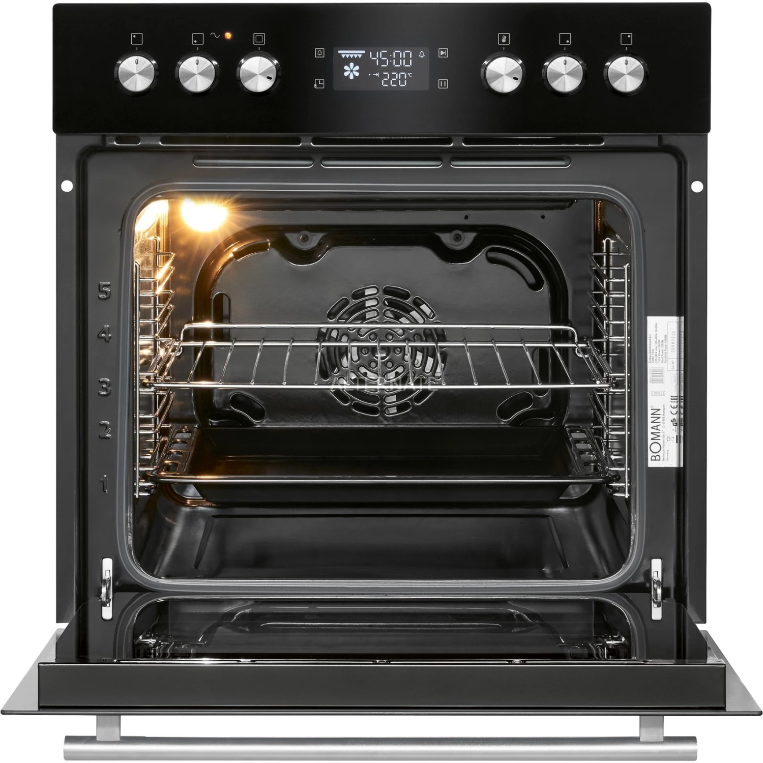 Einbauherd-Sets Bomann EHBC 7930, Herdset (schwarz/edelstahl, 60 Cm) – Bild 2