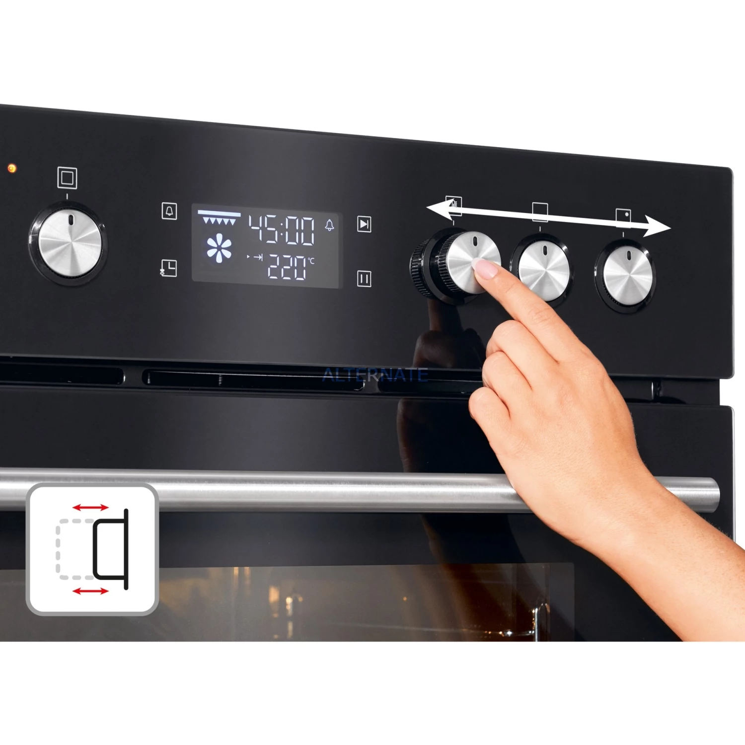 Einbauherd-Sets Bomann EHBC 7930, Herdset (schwarz/edelstahl, 60 Cm) – Bild 6