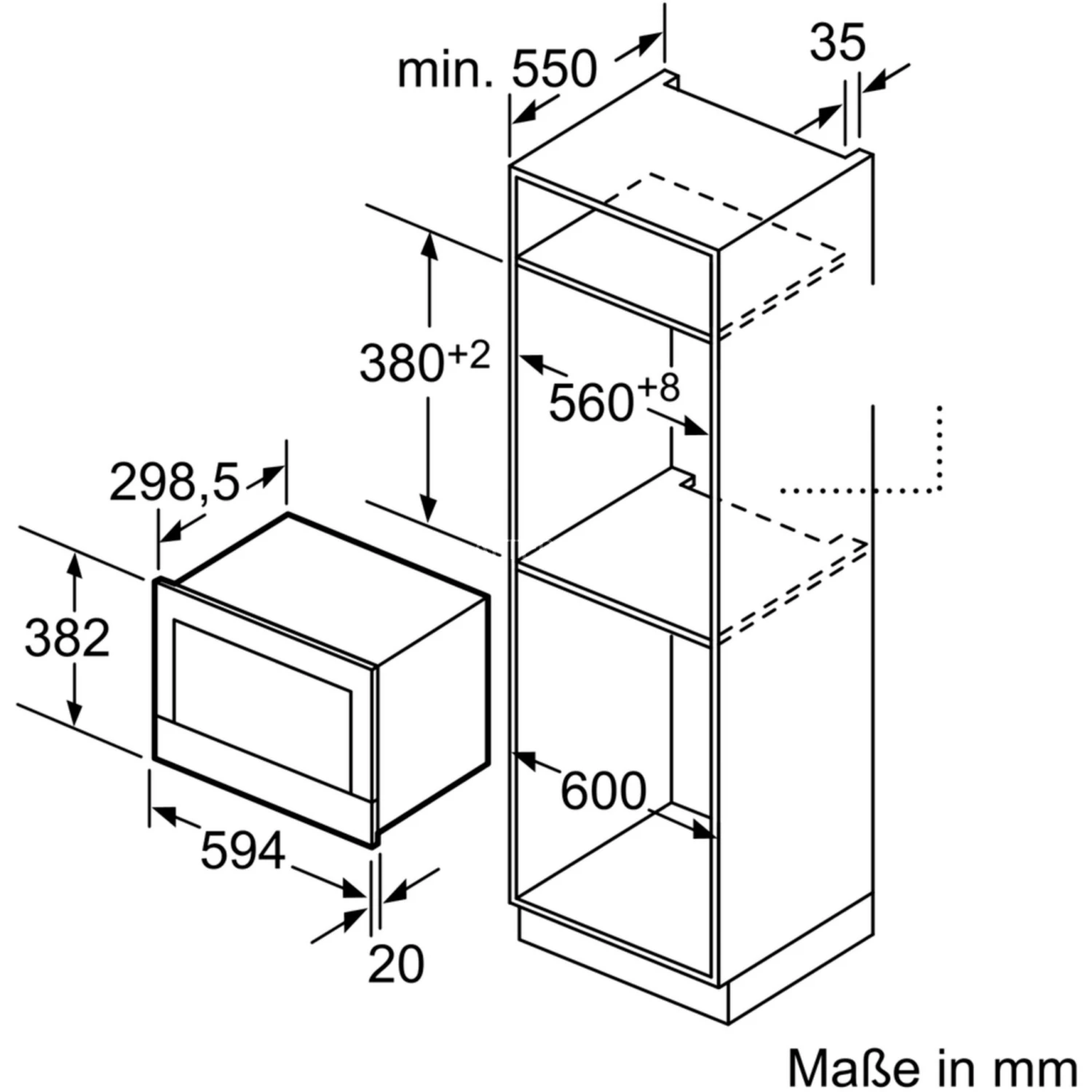 Einbau-Mikrowelle Bosch BFR634GS1 Serie | 8, Mikrowelle (silber) – Bild 4