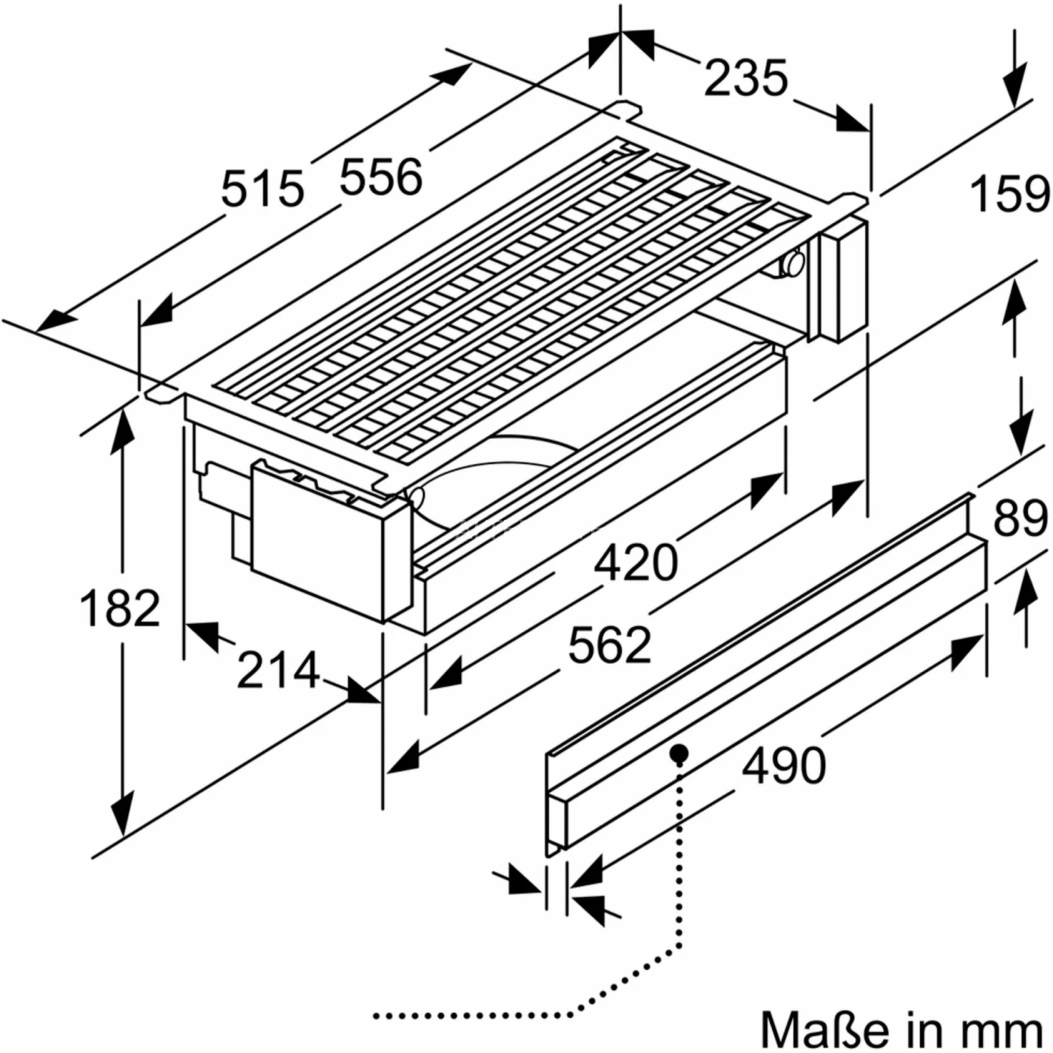 Zubehör Für Backofen Bosch CleanAirPlus Umluftmodul DWZ1IX1C6, Umrüst-Set (silber) – Bild 4