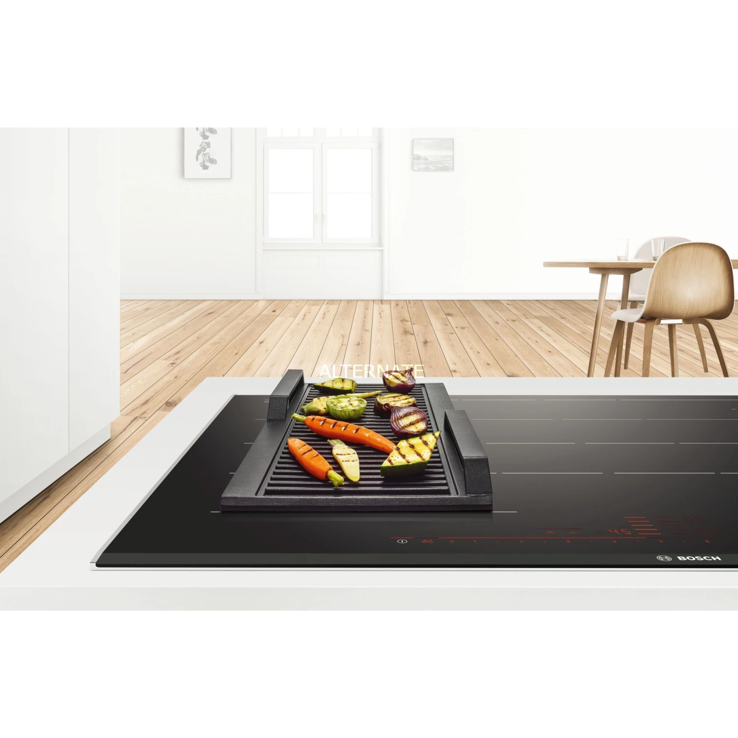 Zubehör Für Backofen Bosch Grillplatte HEZ390522 (schwarz, 37 X 25cm) – Bild 3