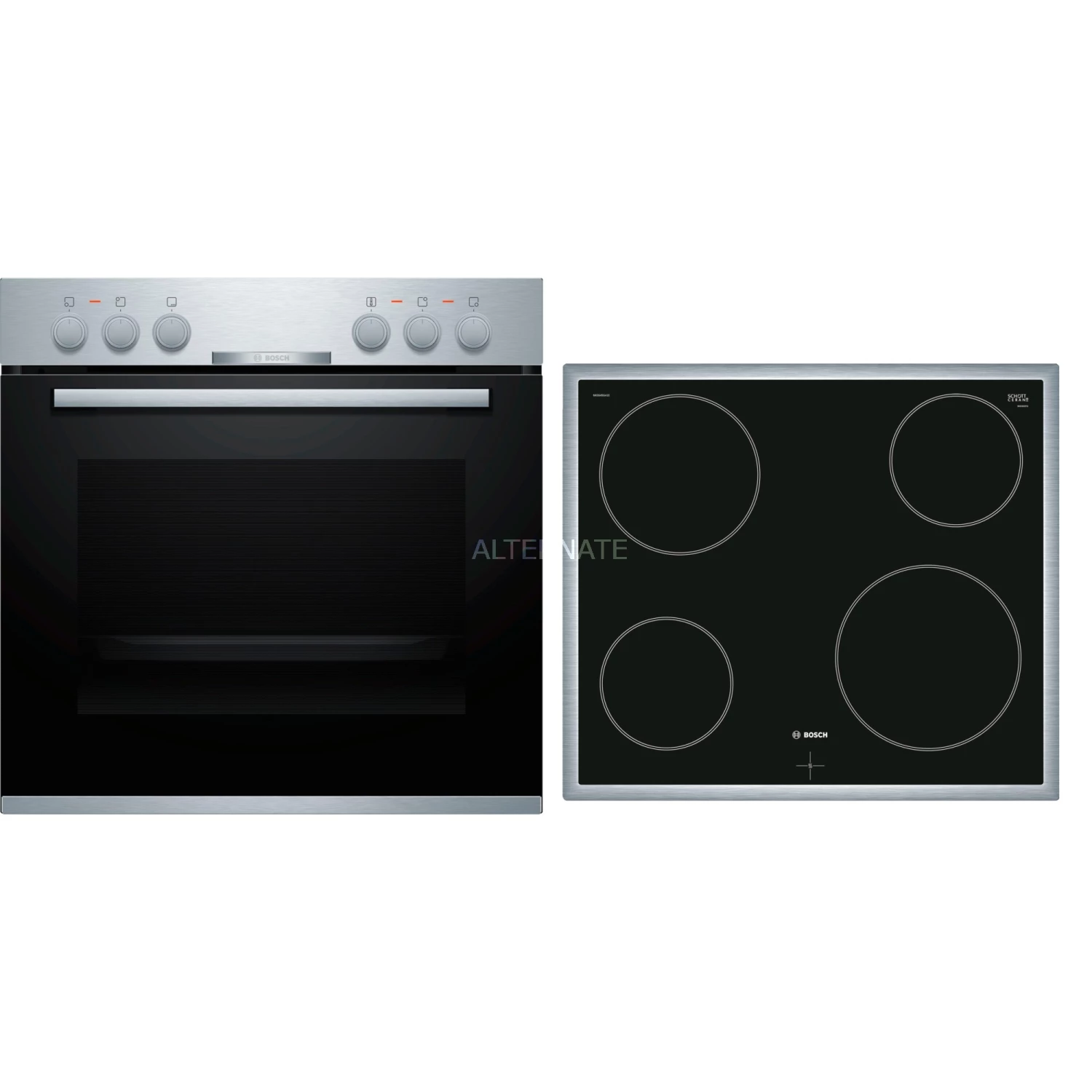 Einbauherd-Sets Bosch HND211CS61, Herdset (edelstahl/schwarz)