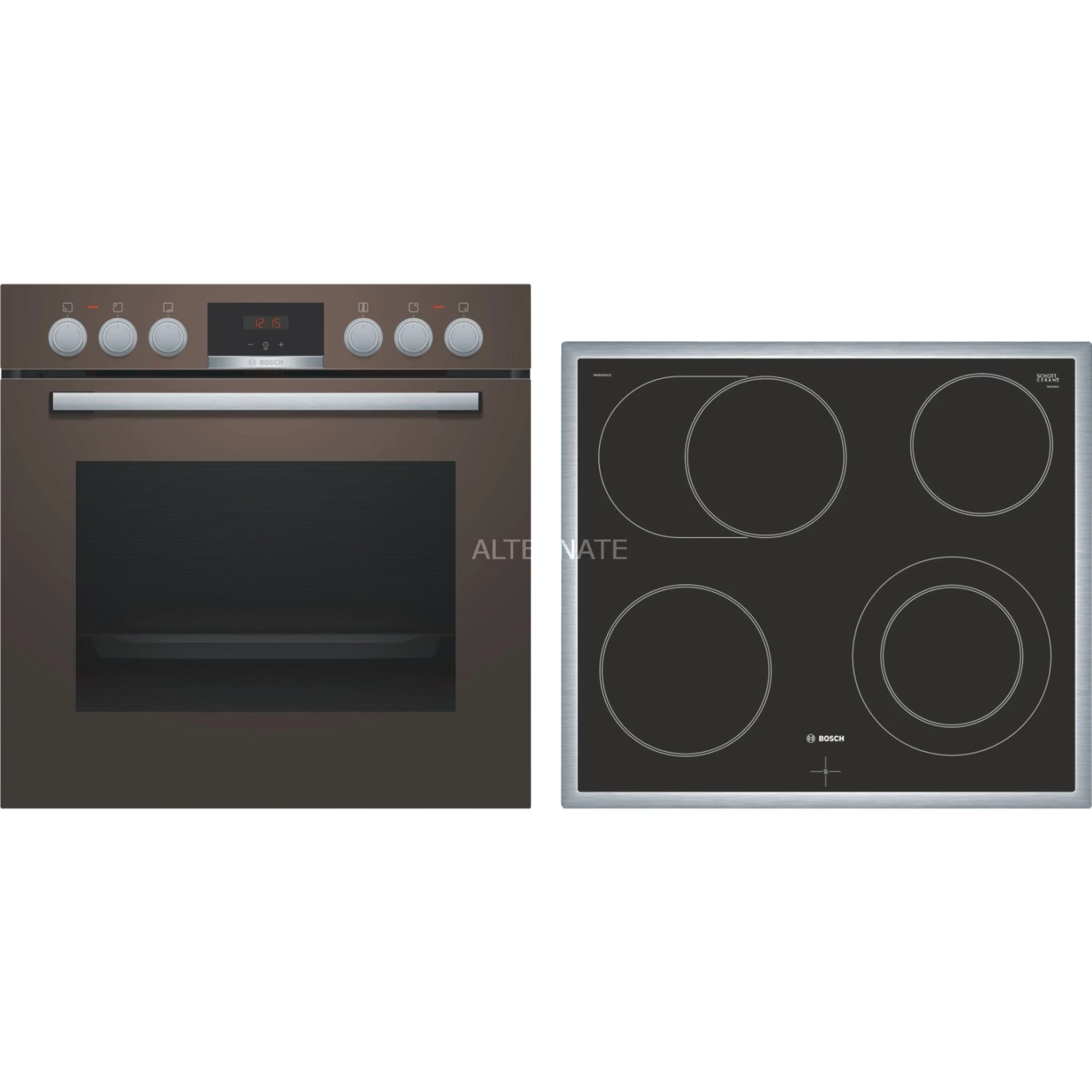 Einbauherd-Sets Bosch HND411LM61, Herdset (braun)