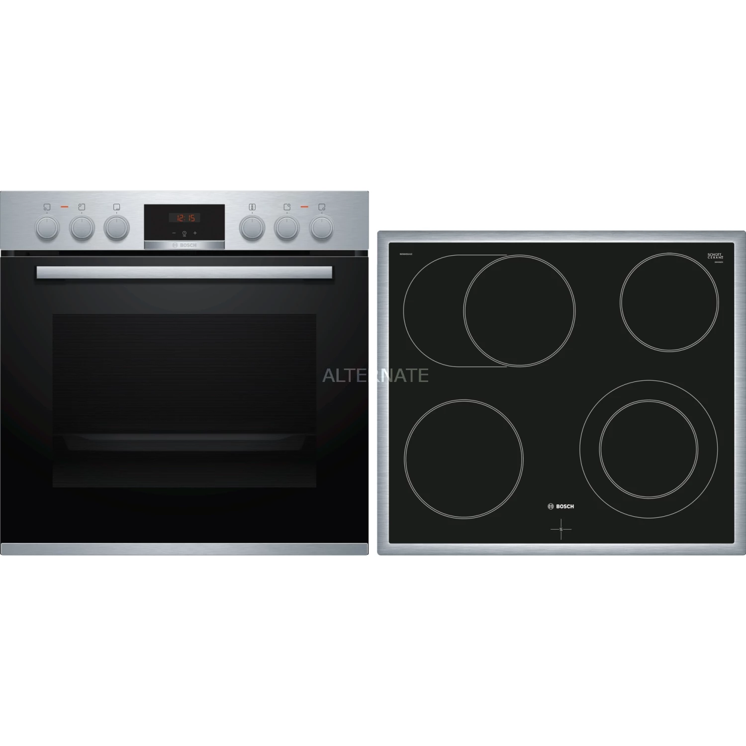 Einbauherd-Sets Bosch HND411OS61, Herdset (edelstahl)