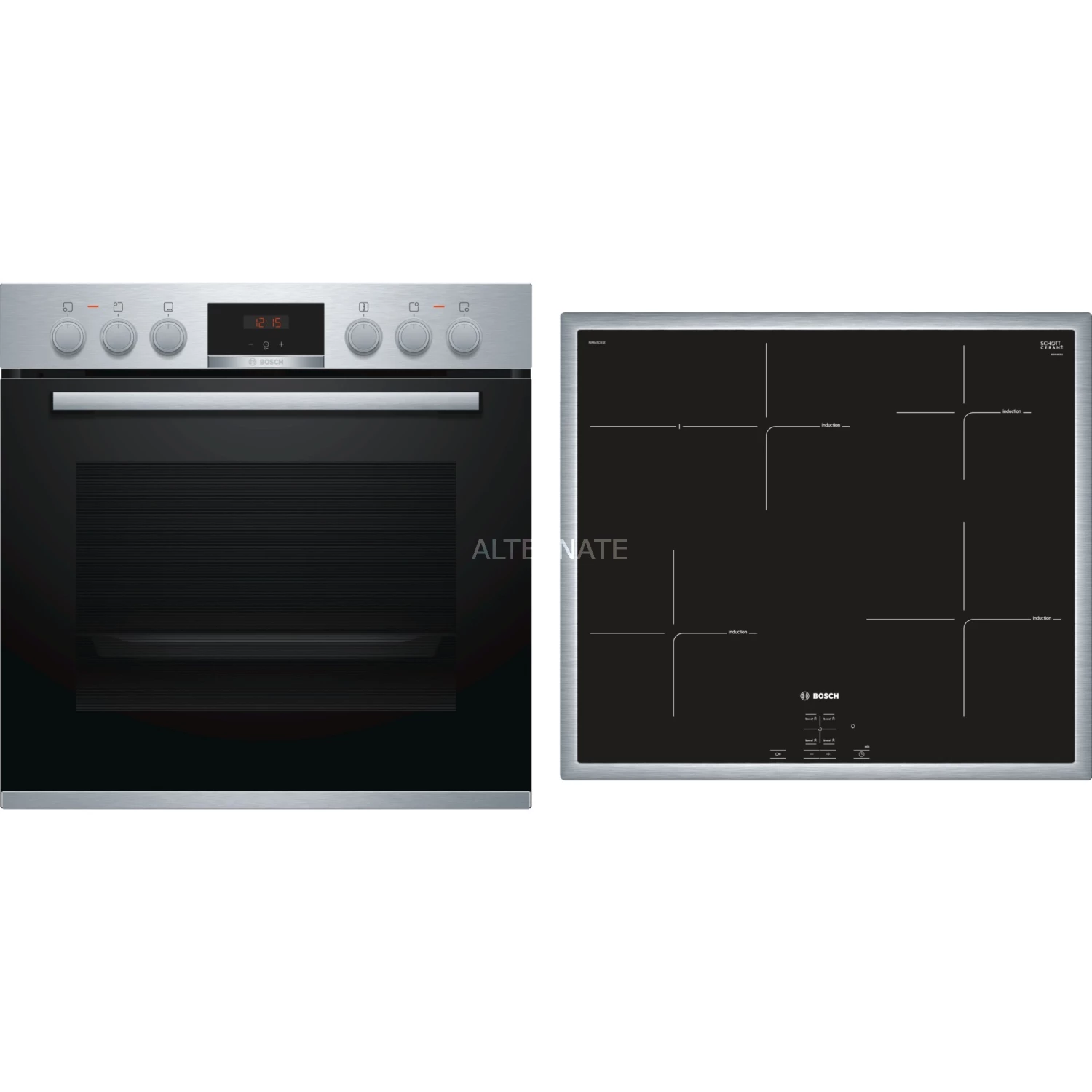 Einbauherd-Sets Bosch HND415LS60, Herdset (edelstahl)