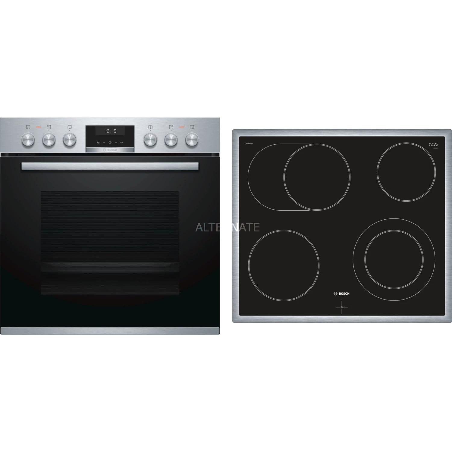 Einbauherd-Sets Bosch HND611LS65, Herdset (edelstahl)