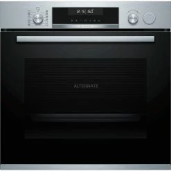 Backöfen Bosch HRG5184S1 Serie | 6, Backofen (schwarz/edelstahl, Mit Dampfunterstützung)