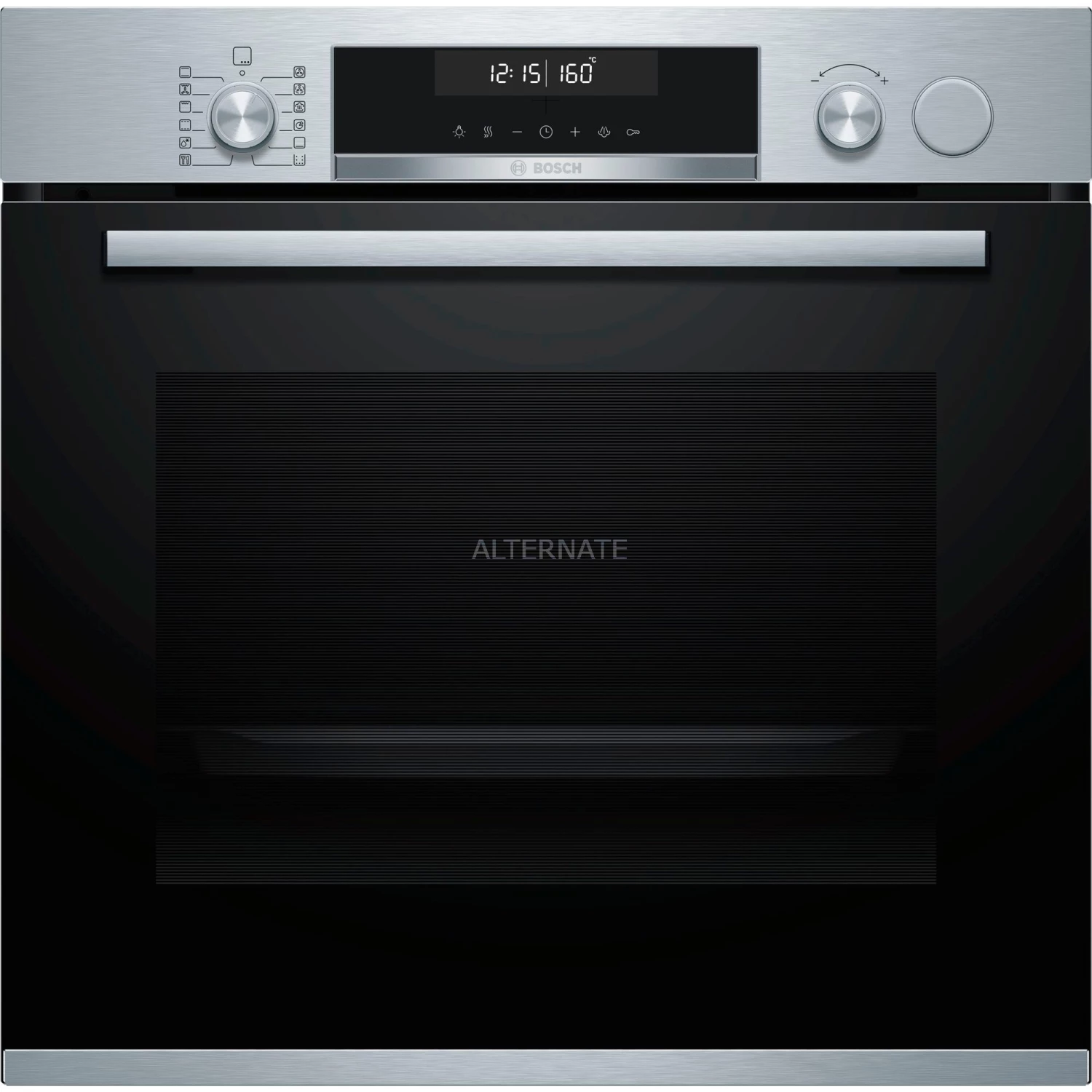 Backöfen Bosch HRG5184S1 Serie | 6, Backofen (schwarz/edelstahl, Mit Dampfunterstützung)