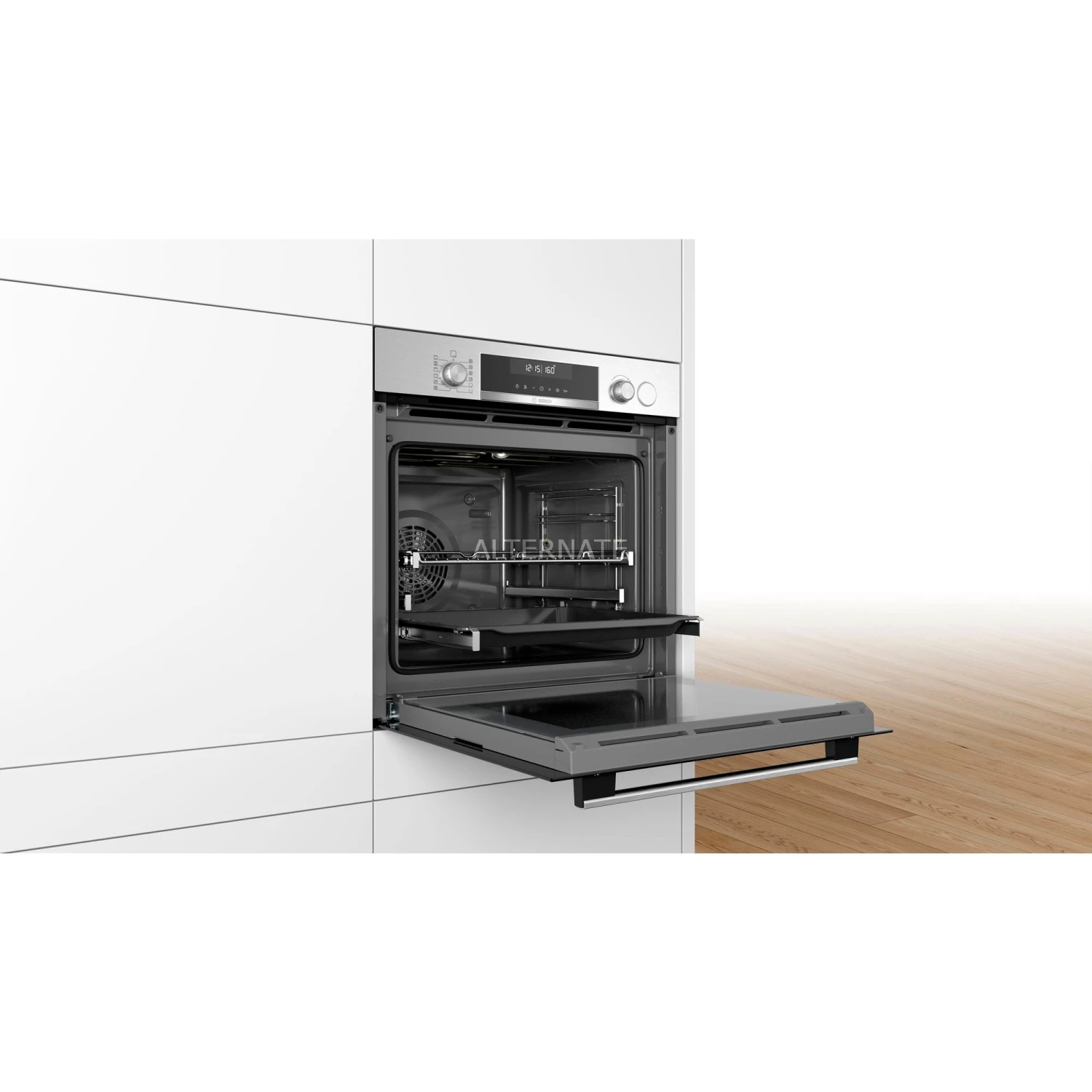 Backöfen Bosch HRG5184S1 Serie | 6, Backofen (schwarz/edelstahl, Mit Dampfunterstützung) – Bild 4