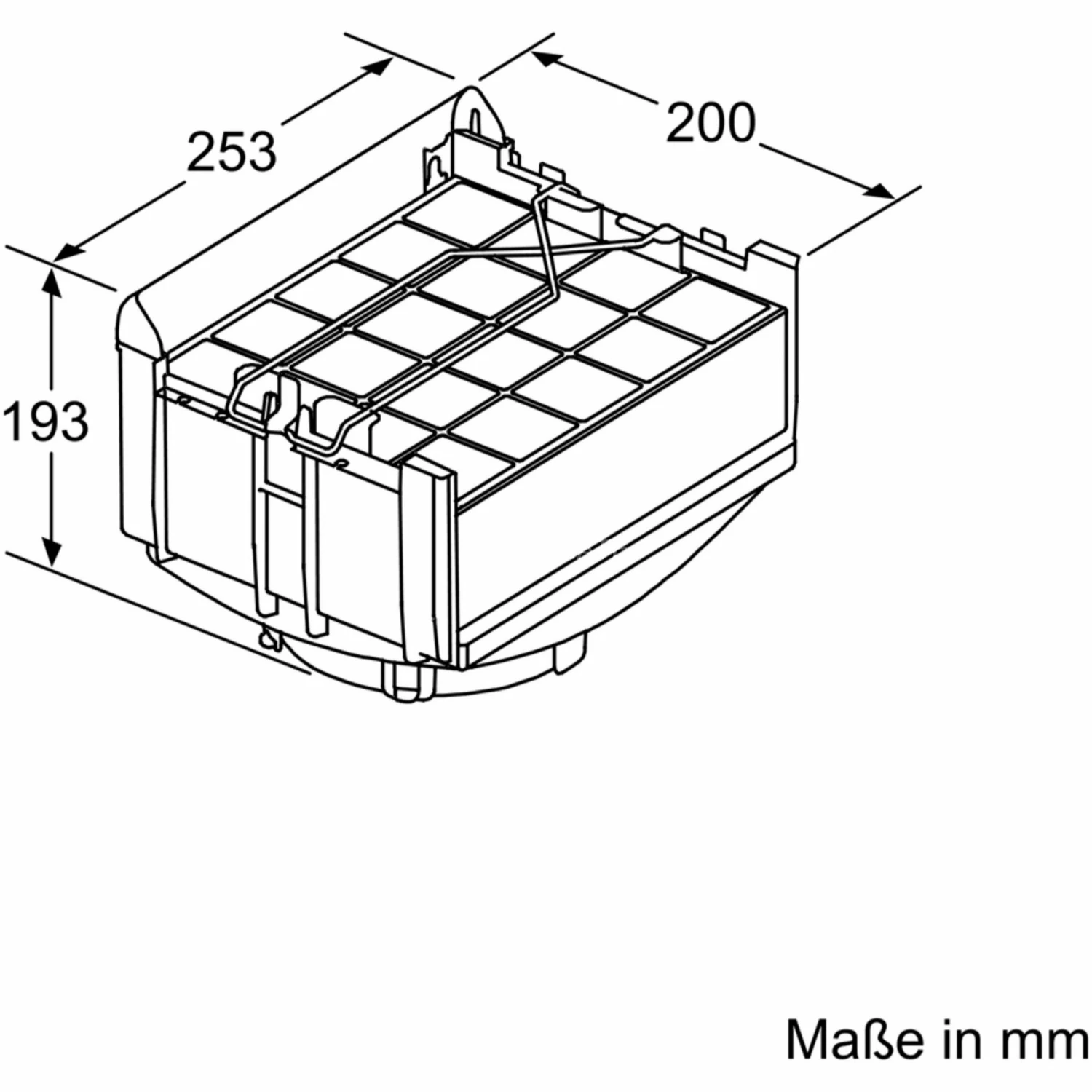 Zubehör Für Backofen Bosch Integriertes CleanAir-Modul Regenerativ DWZ0XX0J5, Umrüst-Set – Bild 2