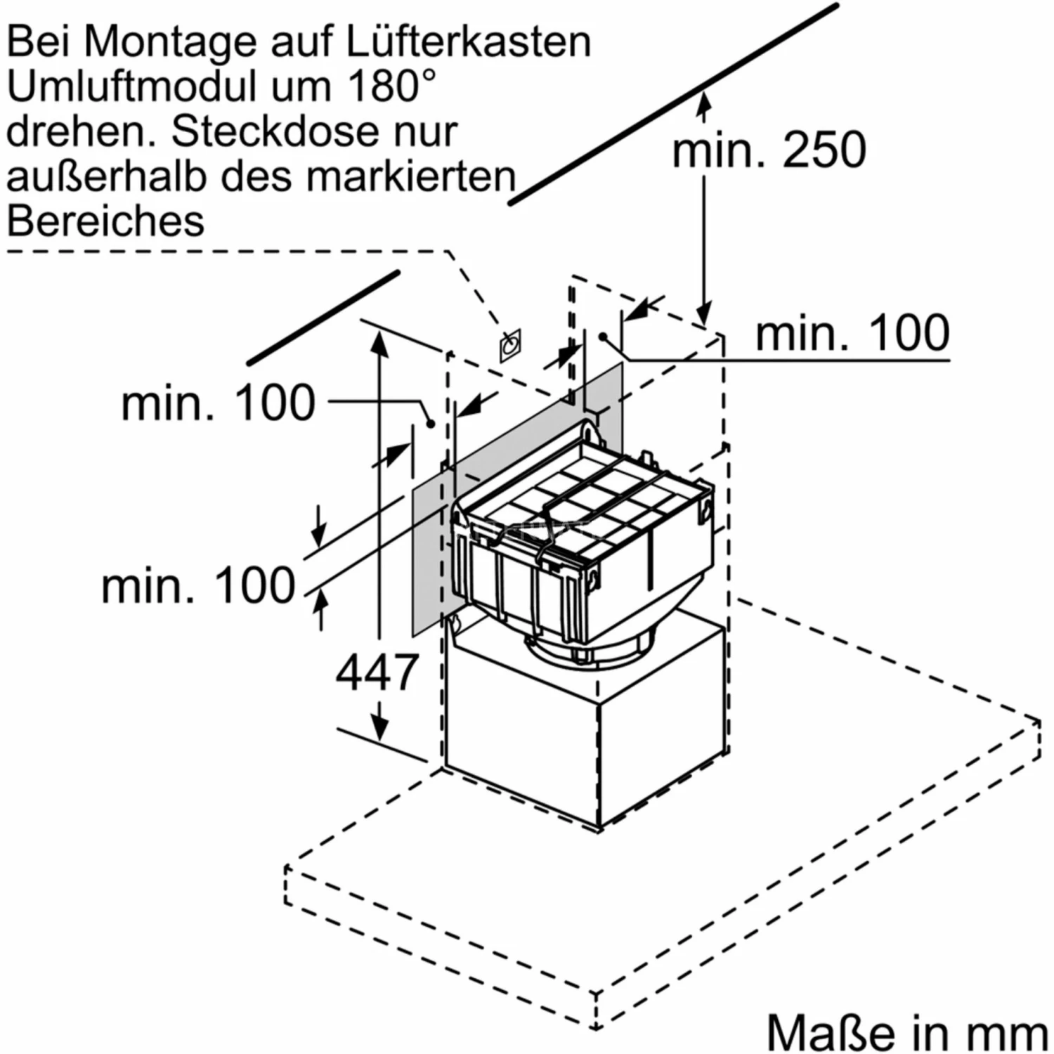 Zubehör Für Backofen Bosch Integriertes CleanAir-Modul Regenerativ DWZ0XX0J5, Umrüst-Set – Bild 3
