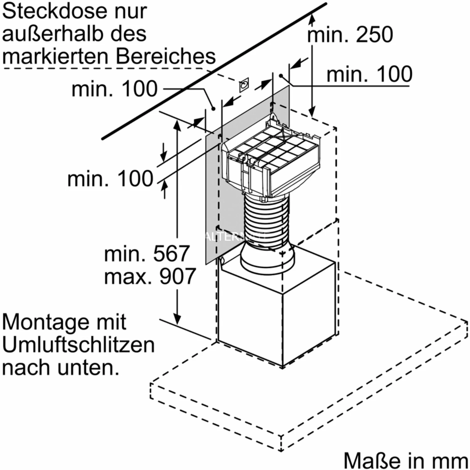 Zubehör Für Backofen Bosch Integriertes CleanAir-Modul Regenerativ DWZ0XX0J5, Umrüst-Set – Bild 4