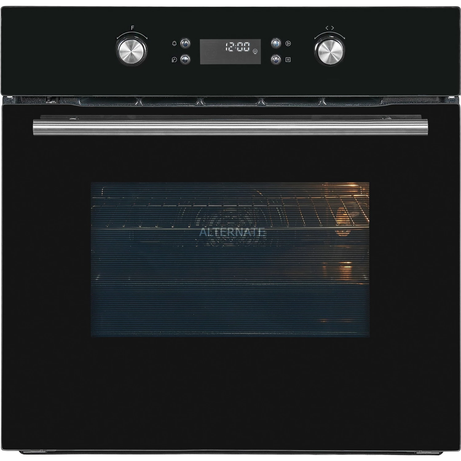 Backöfen Exquisit EBEP697-H-030, Backofen (schwarz, 60 Cm)