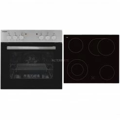 Einbauherd-Sets Exquisit EHE 156-1 UBZ-Set, Herdset (edelstahl)