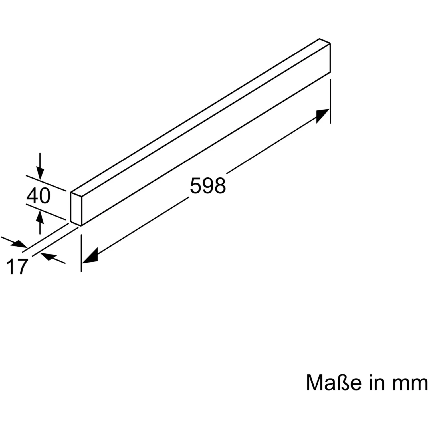 Zubehör Für Backofen Neff Griffleiste Edelstahl Z54TH60N1 (edelstahl) – Bild 2