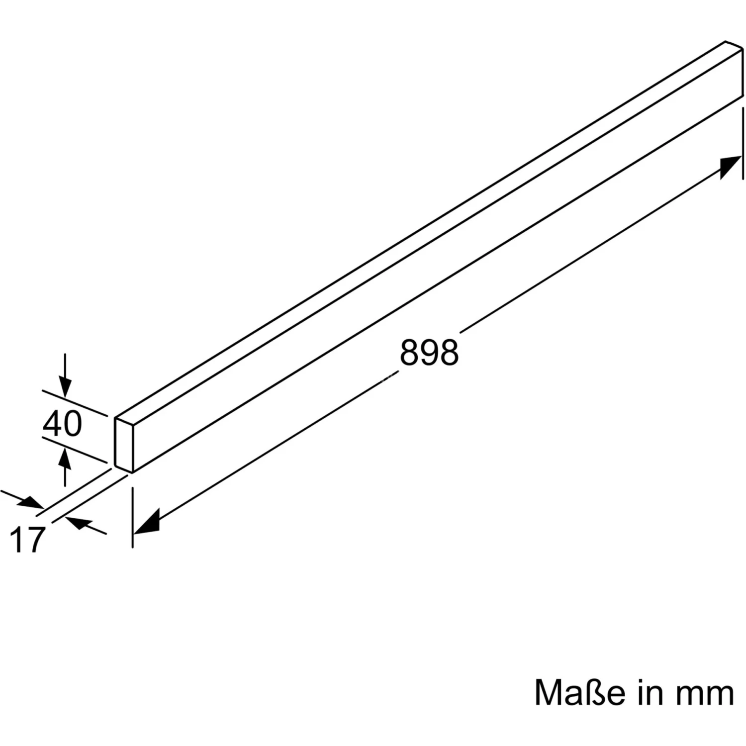 Zubehör Für Backofen Neff Griffleiste Edelstahl Z54TH90N1 (edelstahl) – Bild 2