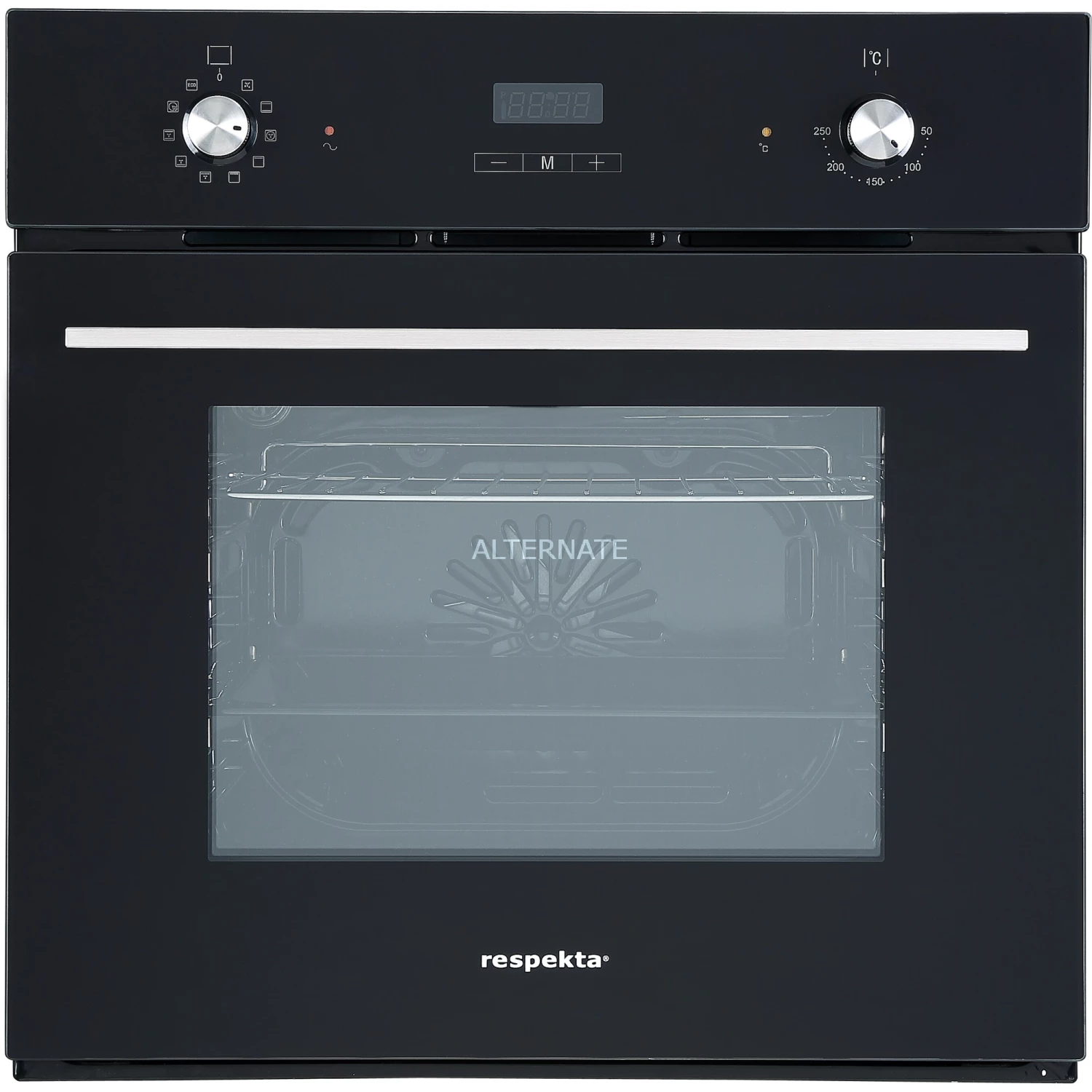 Backöfen Respekta DIGI 8 Glas PP, Backofen (schwarz)