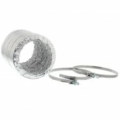 Zubehör Für Backofen Scanpart Abluftschlauch Alu, 1,5 Meter (aluminium, Für Dunstabzugshauben)