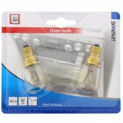 Zubehör Für Backofen Scanpart Backofenlampe E14 25W 300° 190Lm (2 Stück)