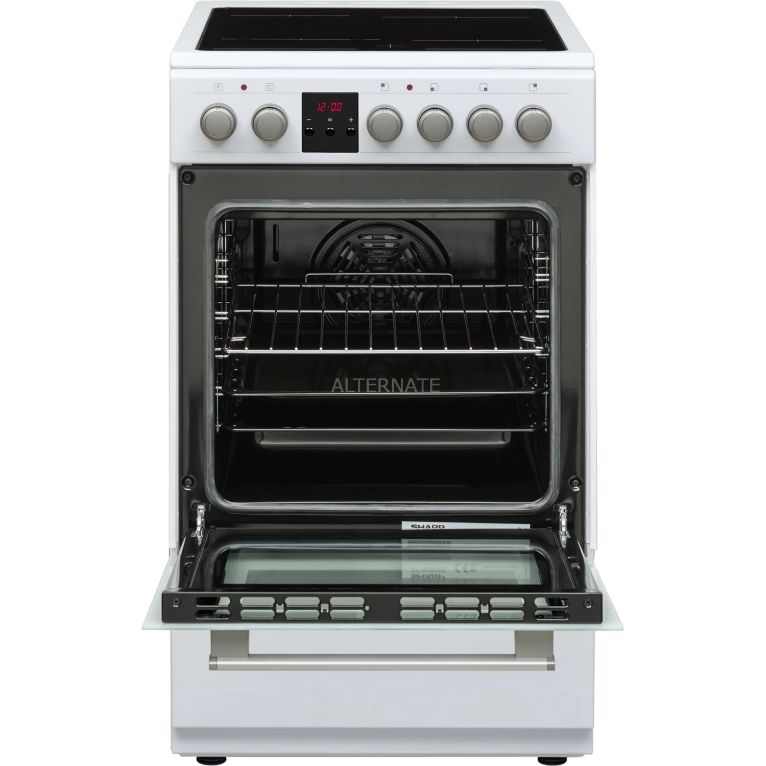 Standherde Sharp KF-56VDD19W-DE, Herdset (weiß) – Bild 4