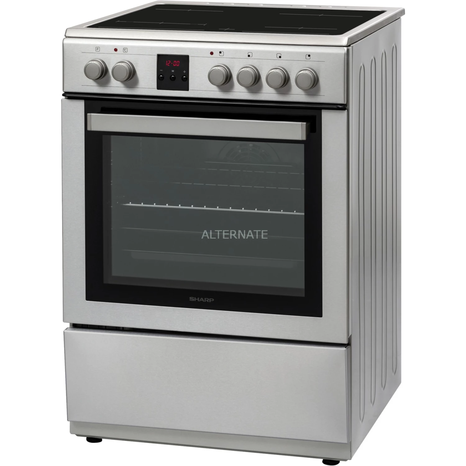 Standherde Sharp KF-76VDD19I-DE, Herdset (inox) – Bild 3