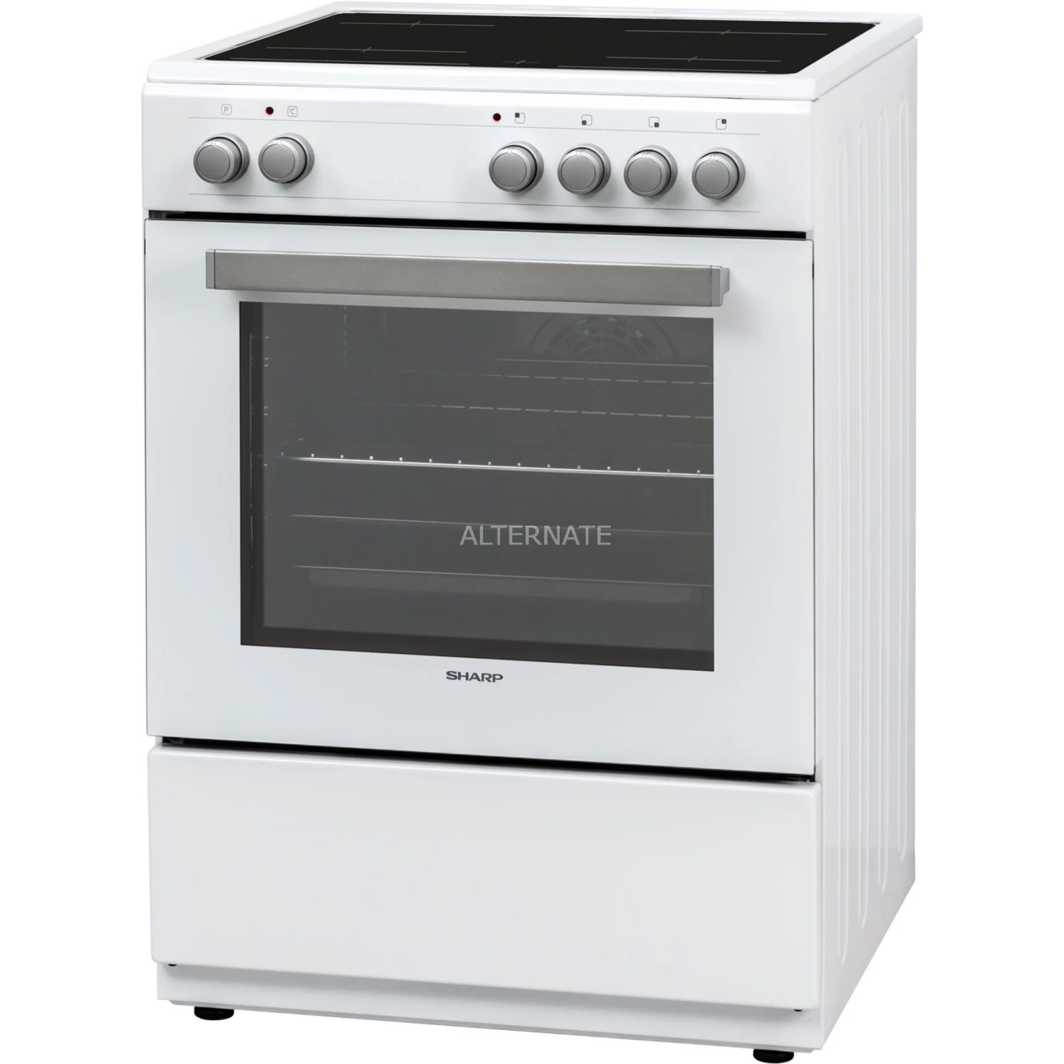 Standherde Sharp KF-76VNO22W-DE, Herdset (weiß) – Bild 3