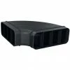 Zubehör Für Backofen Siemens 90° Flachkanalbogen HZ9VDSB1, Rohr (schwarz, Horizontal, Männlich)