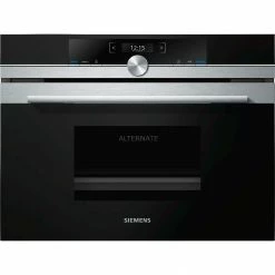 Einbau-Dampfgarer Siemens CD634GAS0 IQ700, Dampfgarer (schwarz/edelstahl)