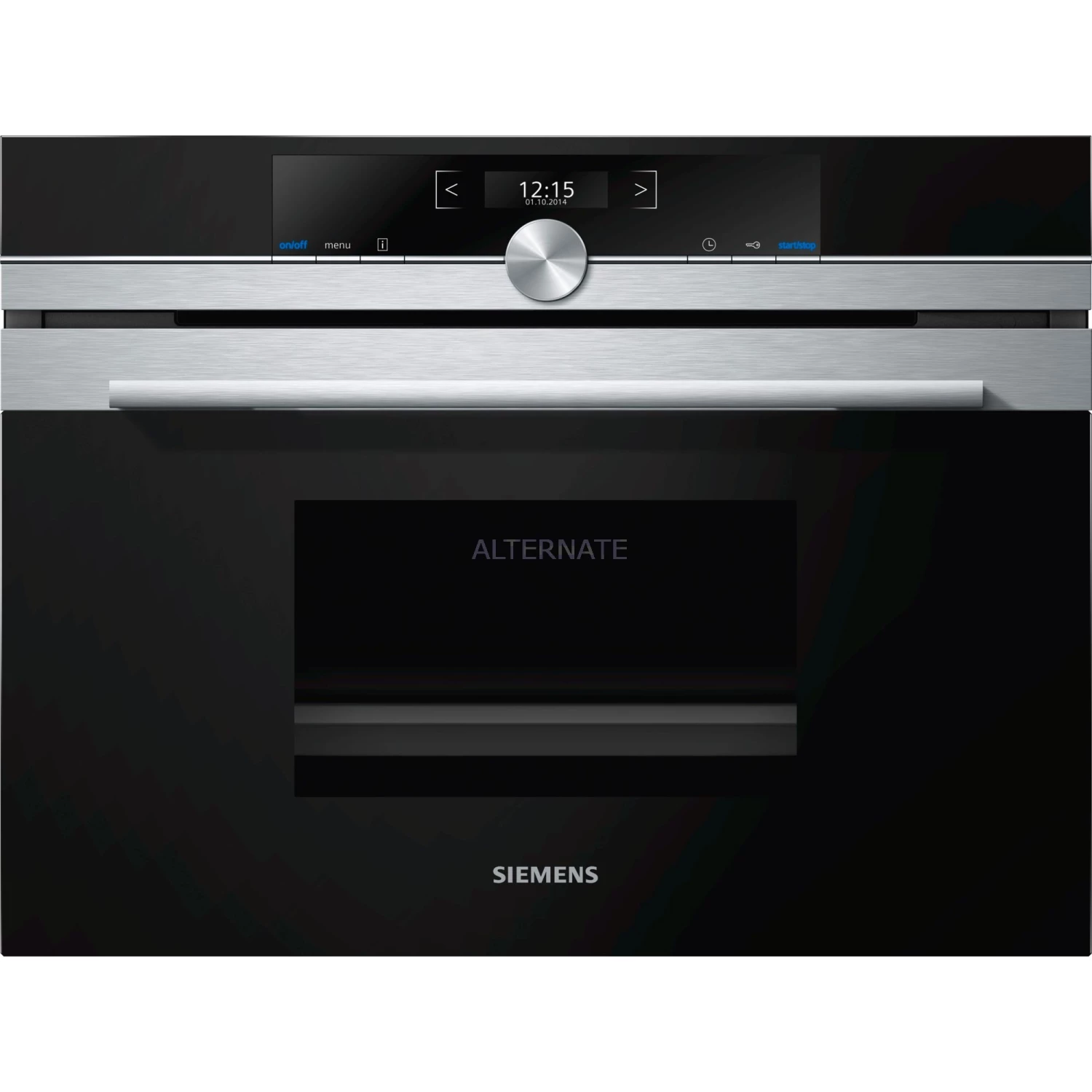 Einbau-Dampfgarer Siemens CD634GAS0 IQ700, Dampfgarer (schwarz/edelstahl)