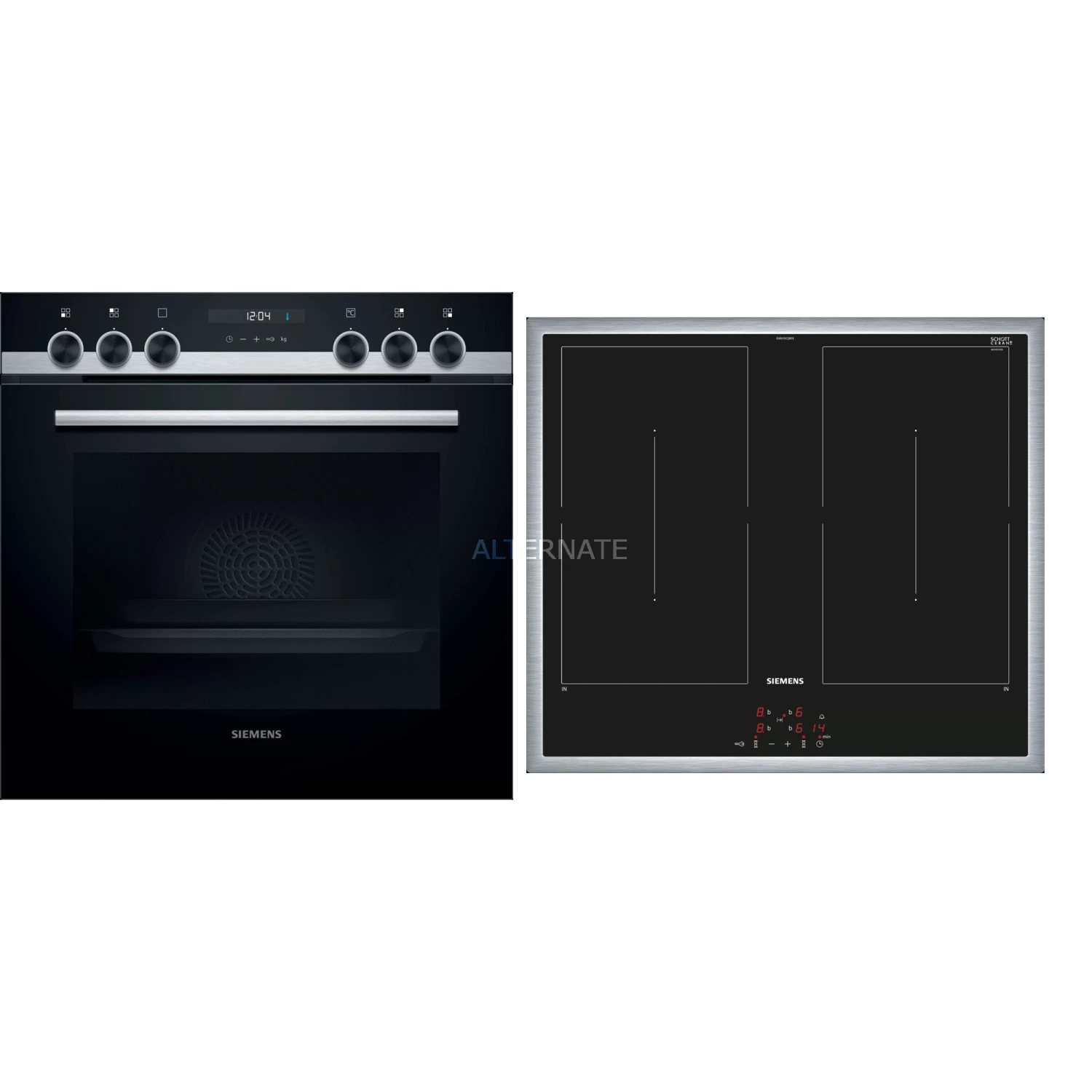 Einbauherd-Sets Siemens EQ521DA0ZM IQ500, Herdset (edelstahl)