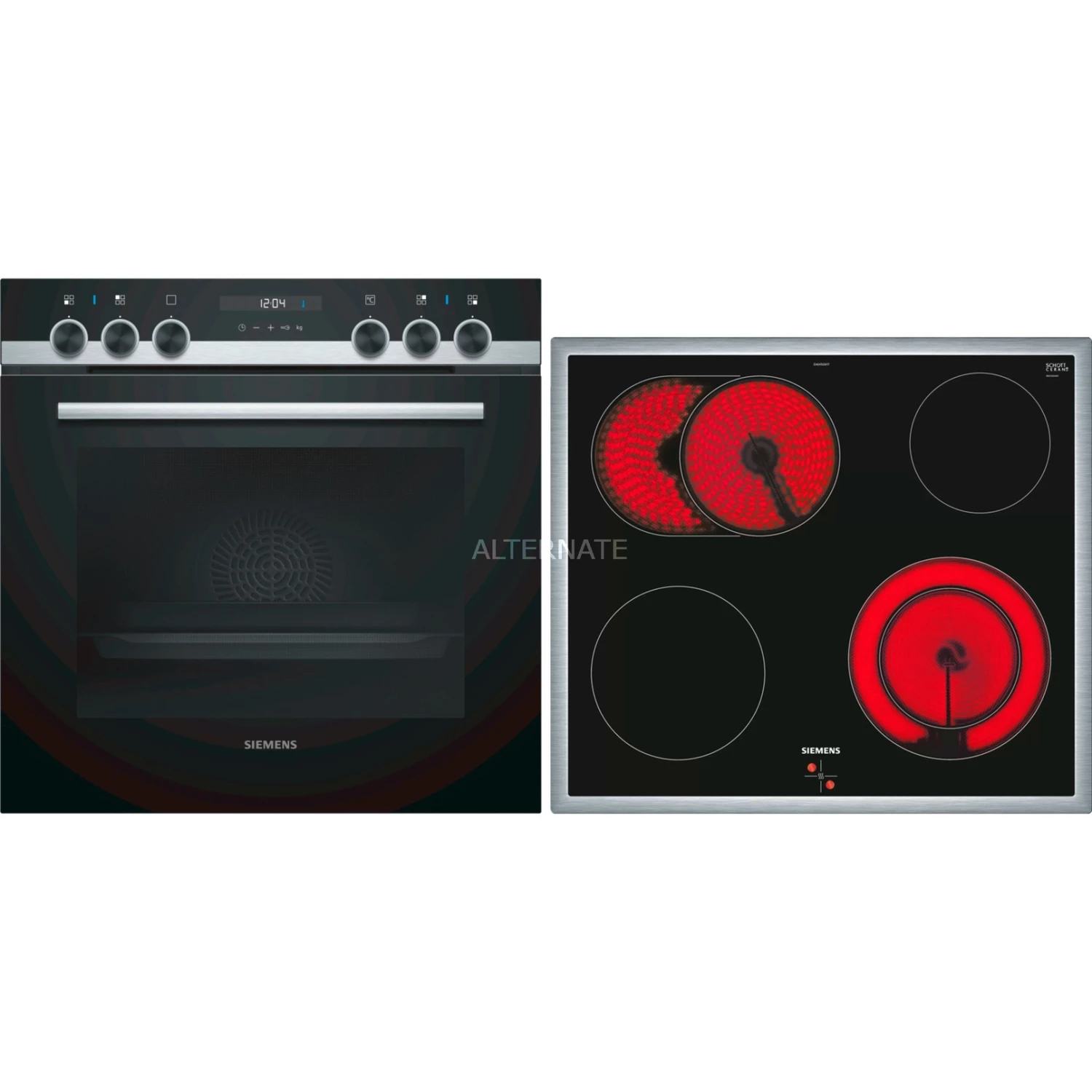 Einbauherd-Sets Siemens EQ521KA00 IQ500, Herdset (edelstahl)