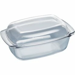 Zubehör Für Backofen Siemens Glasbräter HZ915003 (transparent, 5,4 Liter )