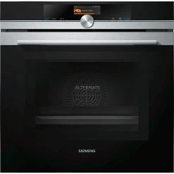 Backöfen Siemens HM636GNS1 IQ700, Backofen (schwarz/silber)