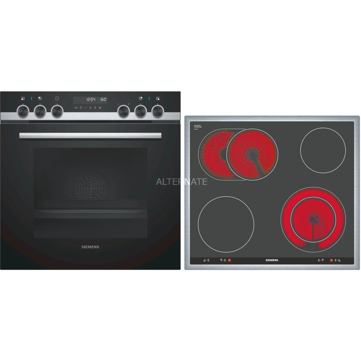 Einbauherd-Sets Siemens PQ521KB00 IQ500, Herdset (edelstahl)