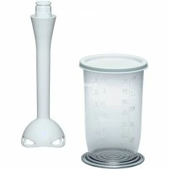 Zubehör Für Backofen Siemens Stabmixer-Fuß Und Mixbecher MZ95500, Aufsatz (weiß/transparent, Sonderzubehör Handrührer )