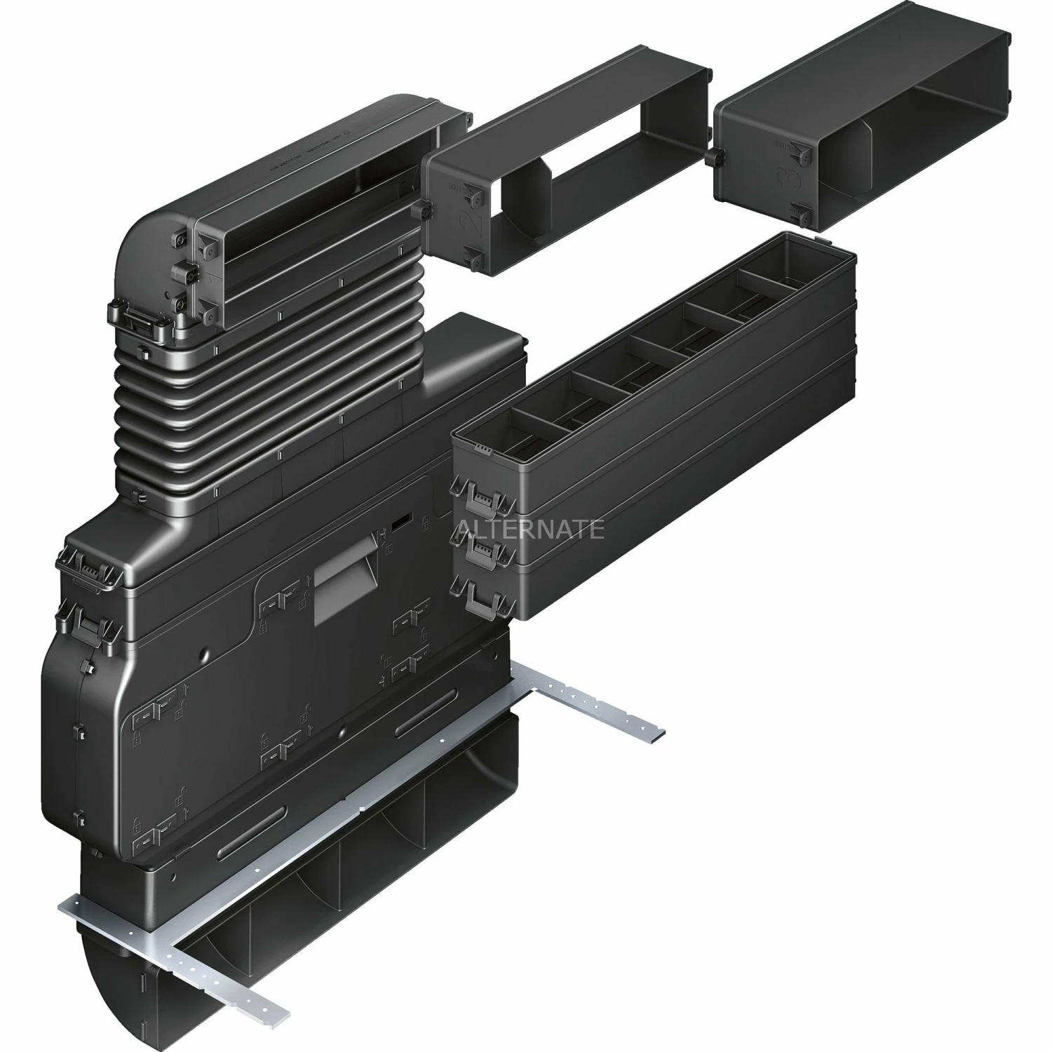 Zubehör Für Backofen Siemens Umluft-Set HZ381501, Umrüst-Set (schwarz)